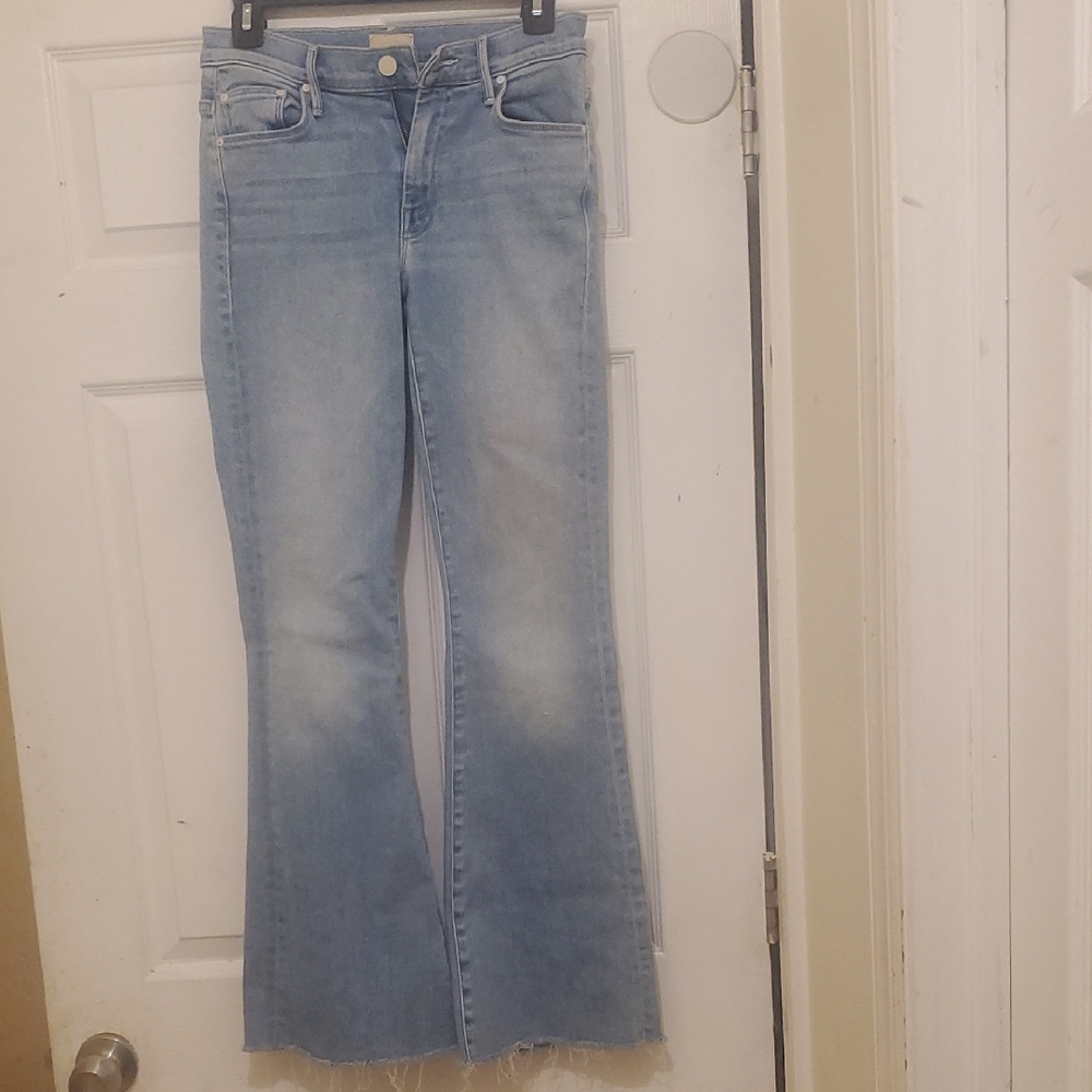 Women's Light Blue Flared Jeans